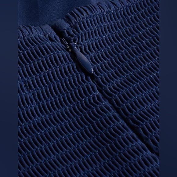 Floral Twist Front Puff Sleeve Pleated Mini Dress - Picture 5 of 8